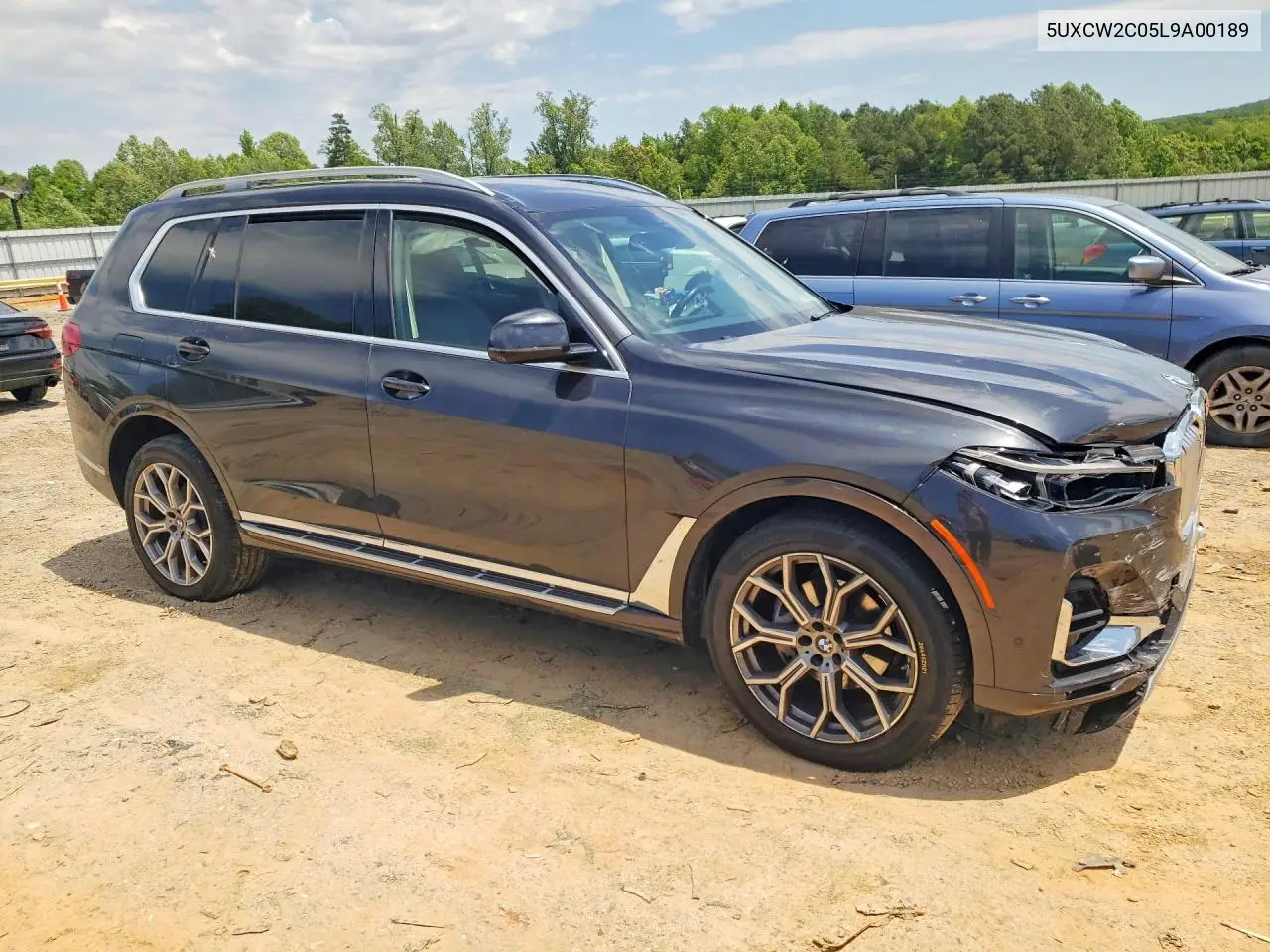2020 BMW X7 xDrive40I VIN: 5UXCW2C05L9A00189 Lot: 53723216