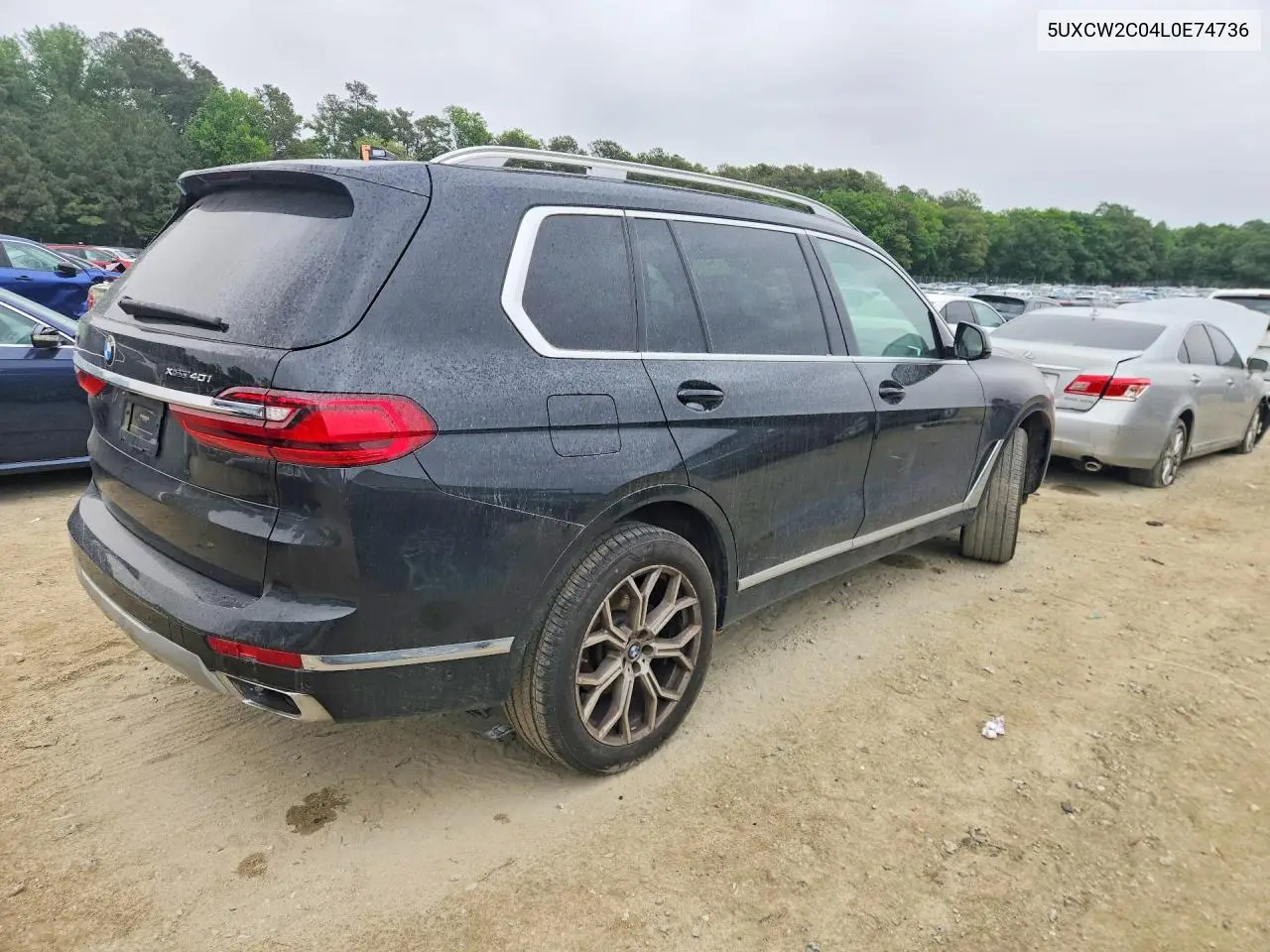 2020 BMW X7 xDrive40I VIN: 5UXCW2C04L0E74736 Lot: 54325106