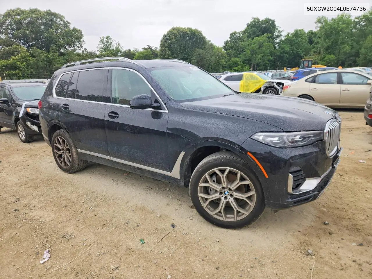 2020 BMW X7 xDrive40I VIN: 5UXCW2C04L0E74736 Lot: 54325106