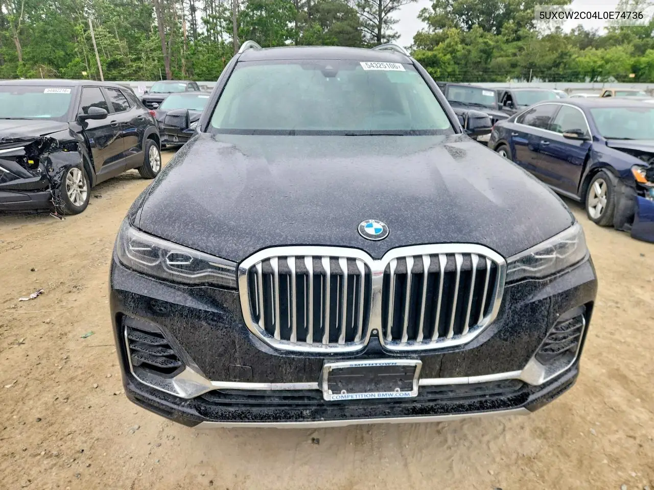 2020 BMW X7 xDrive40I VIN: 5UXCW2C04L0E74736 Lot: 54325106