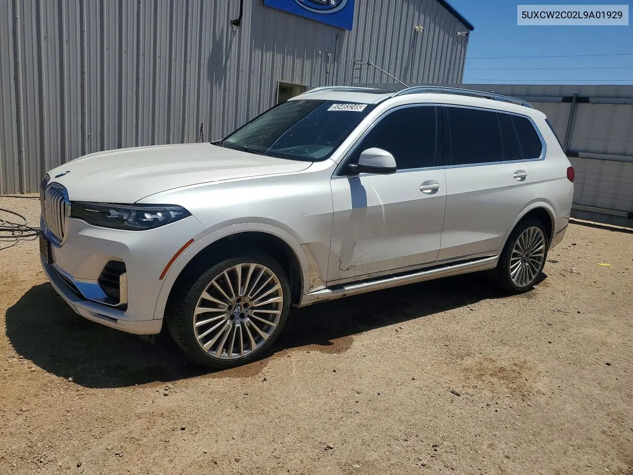 2020 BMW X7 xDrive40I VIN: 5UXCW2C02L9A01929 Lot: 55403246