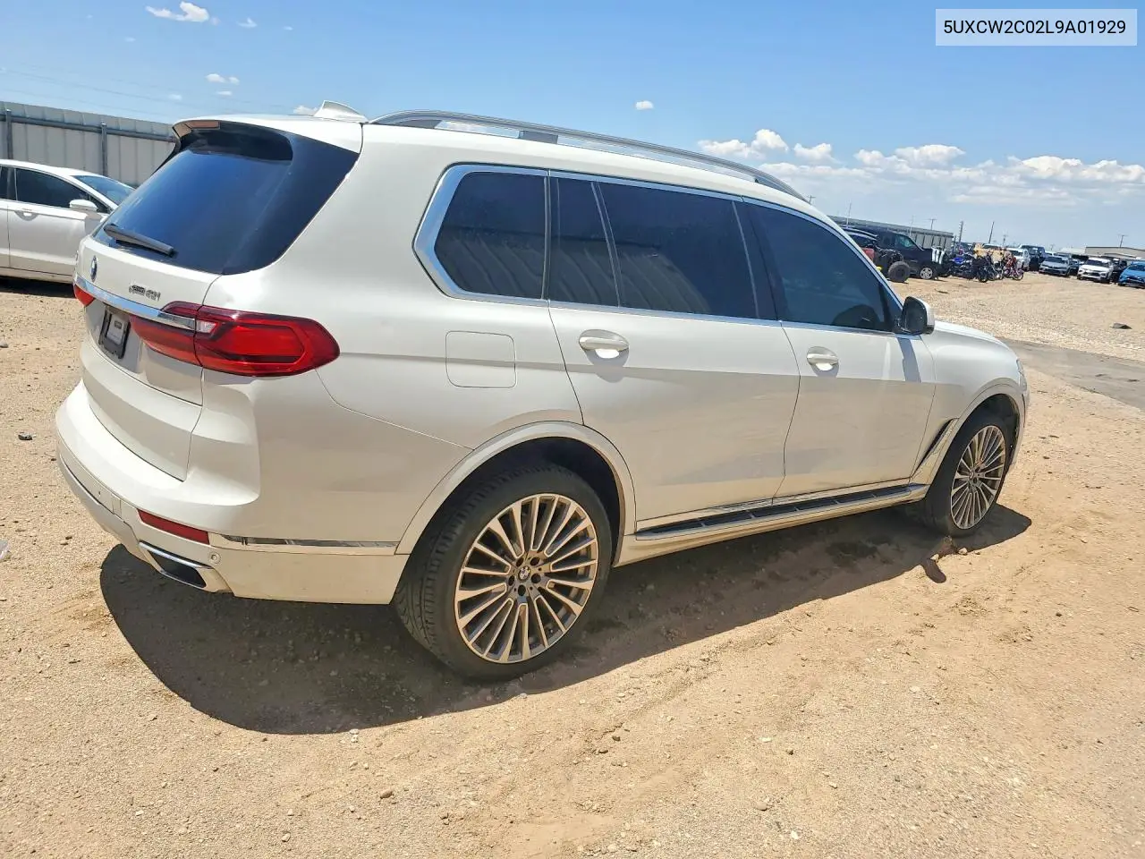 2020 BMW X7 xDrive40I VIN: 5UXCW2C02L9A01929 Lot: 55403246