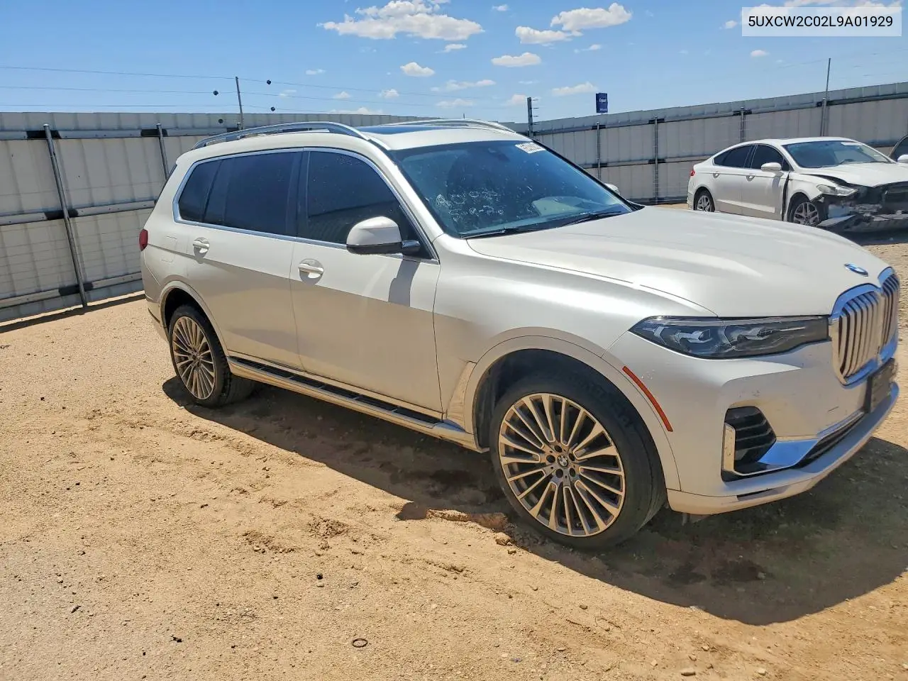 2020 BMW X7 xDrive40I VIN: 5UXCW2C02L9A01929 Lot: 55403246