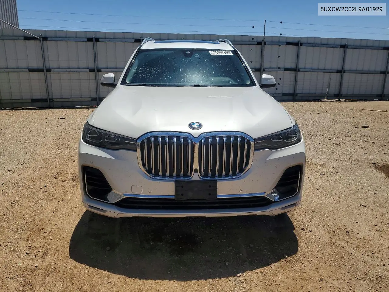 2020 BMW X7 xDrive40I VIN: 5UXCW2C02L9A01929 Lot: 55403246