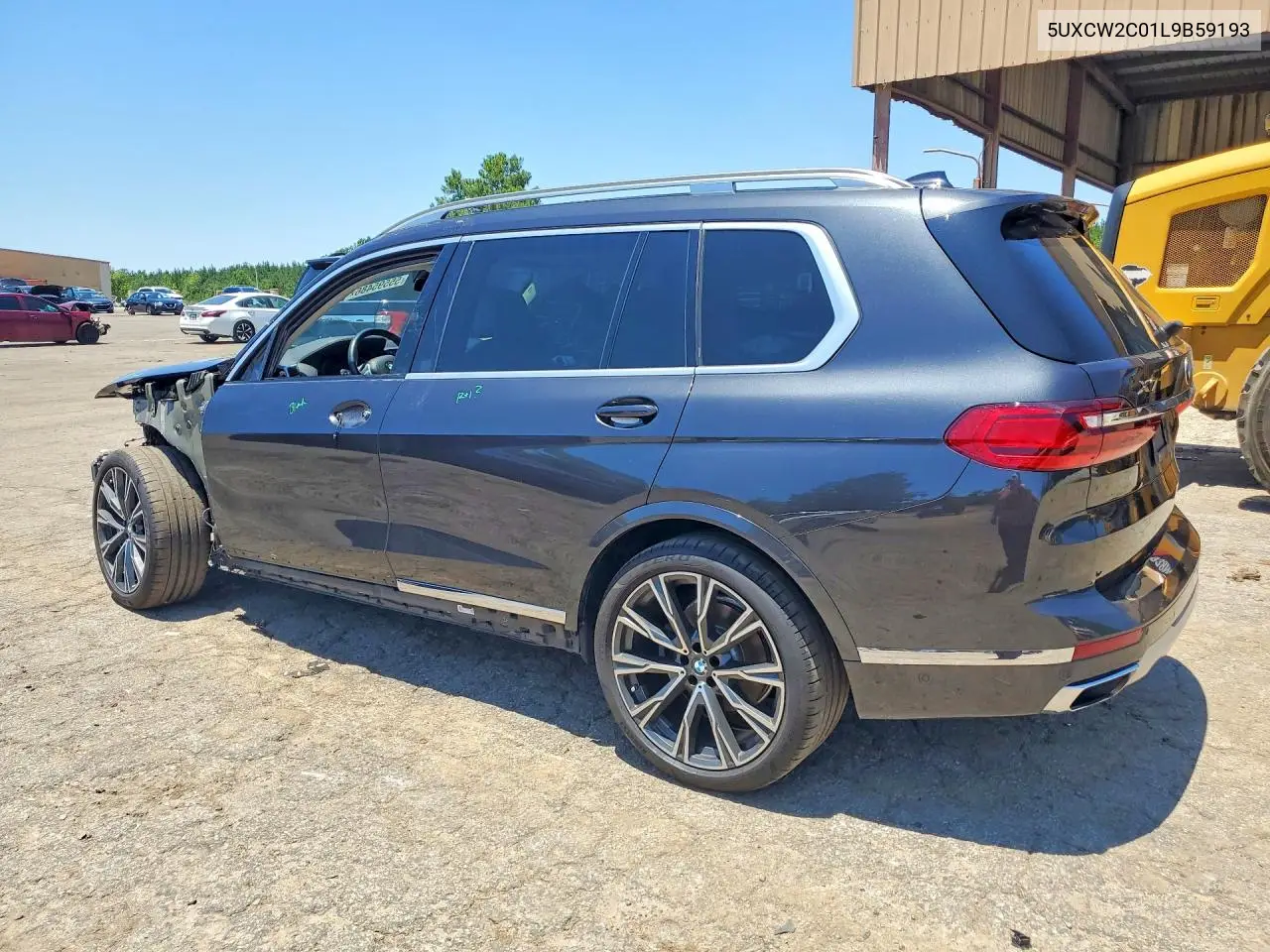 2020 BMW X7 xDrive40I VIN: 5UXCW2C01L9B59193 Lot: 55595486