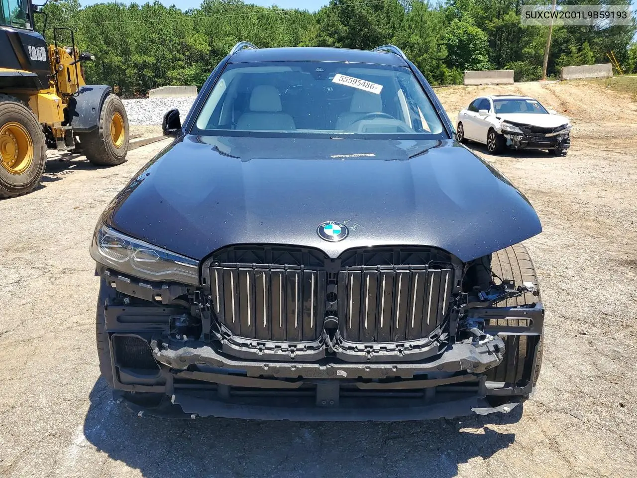 2020 BMW X7 xDrive40I VIN: 5UXCW2C01L9B59193 Lot: 55595486