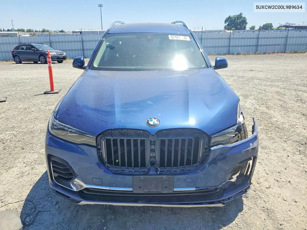 2020 BMW X7 xDrive40I VIN: 5UXCW2C00L9B91634 Lot: 57427256