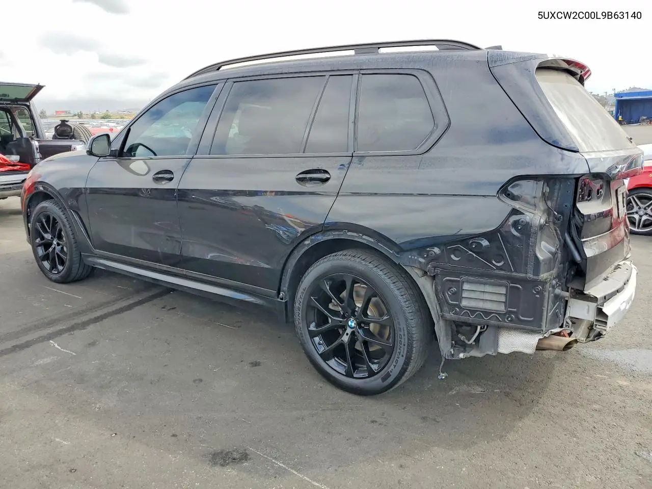 2020 BMW X7 xDrive40I VIN: 5UXCW2C00L9B63140 Lot: 59340256