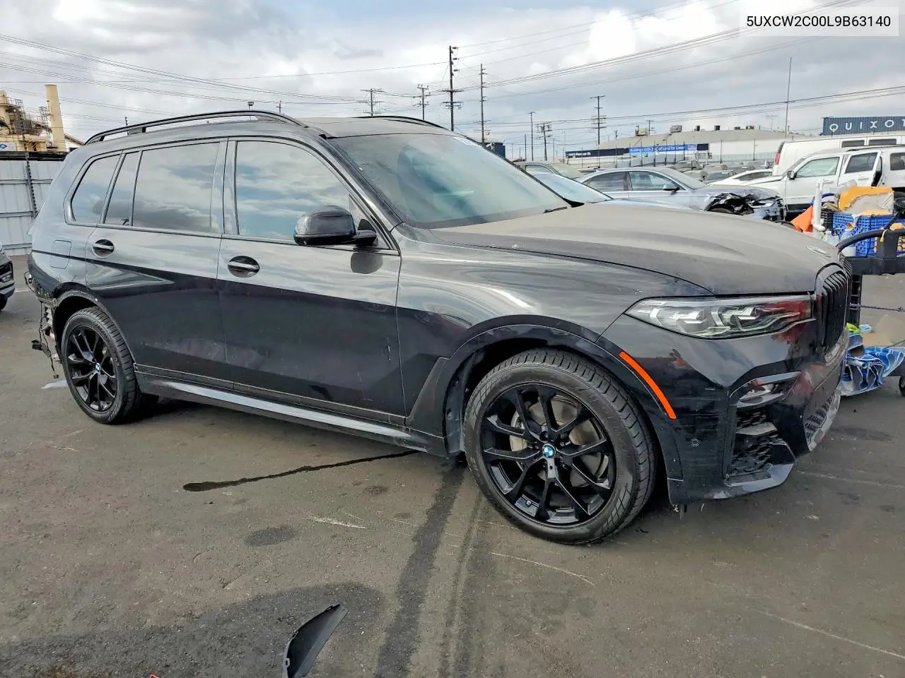 2020 BMW X7 xDrive40I VIN: 5UXCW2C00L9B63140 Lot: 59340256