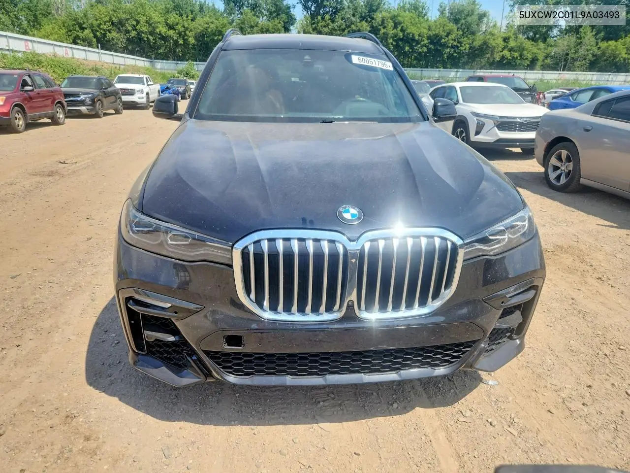 2020 BMW X7 xDrive40I VIN: 5UXCW2C01L9A03493 Lot: 60051796
