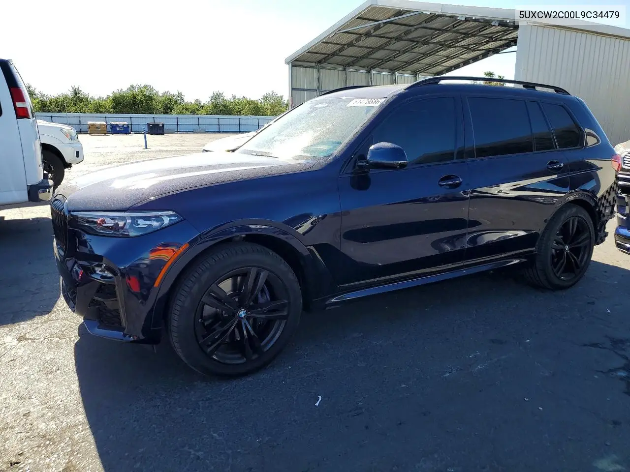 2020 BMW X7 xDrive40I VIN: 5UXCW2C00L9C34479 Lot: 61478686