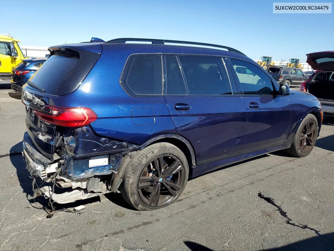 2020 BMW X7 xDrive40I VIN: 5UXCW2C00L9C34479 Lot: 61478686