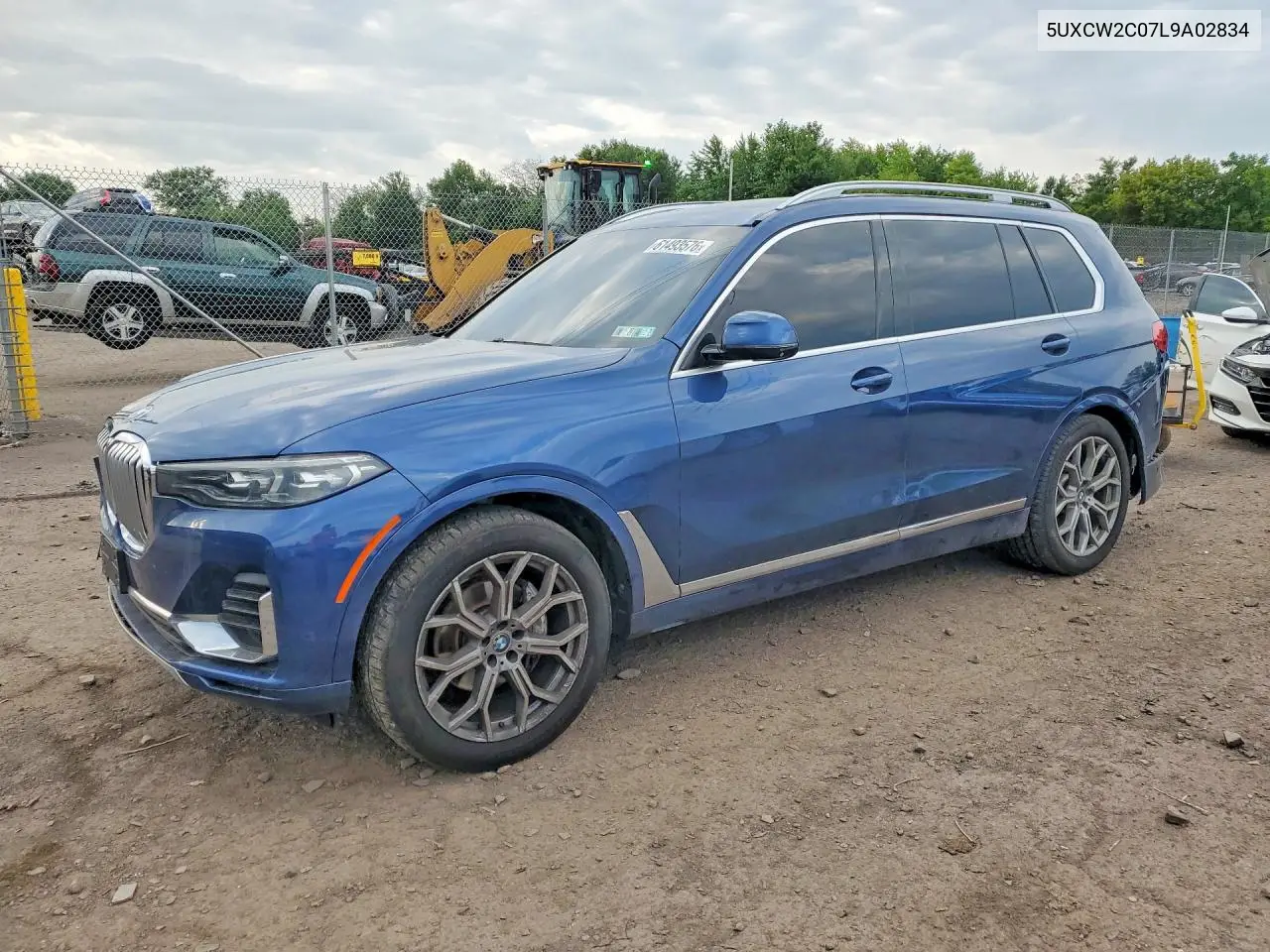2020 BMW X7 xDrive40I VIN: 5UXCW2C07L9A02834 Lot: 61493576