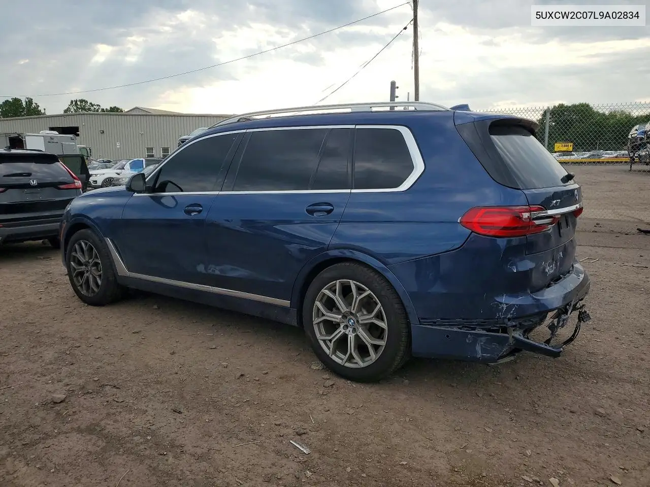 2020 BMW X7 xDrive40I VIN: 5UXCW2C07L9A02834 Lot: 61493576