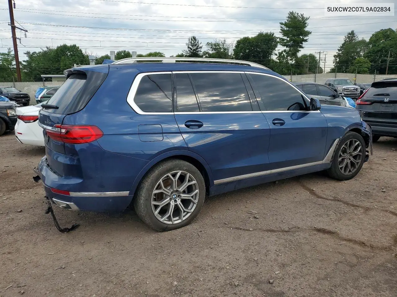 2020 BMW X7 xDrive40I VIN: 5UXCW2C07L9A02834 Lot: 61493576