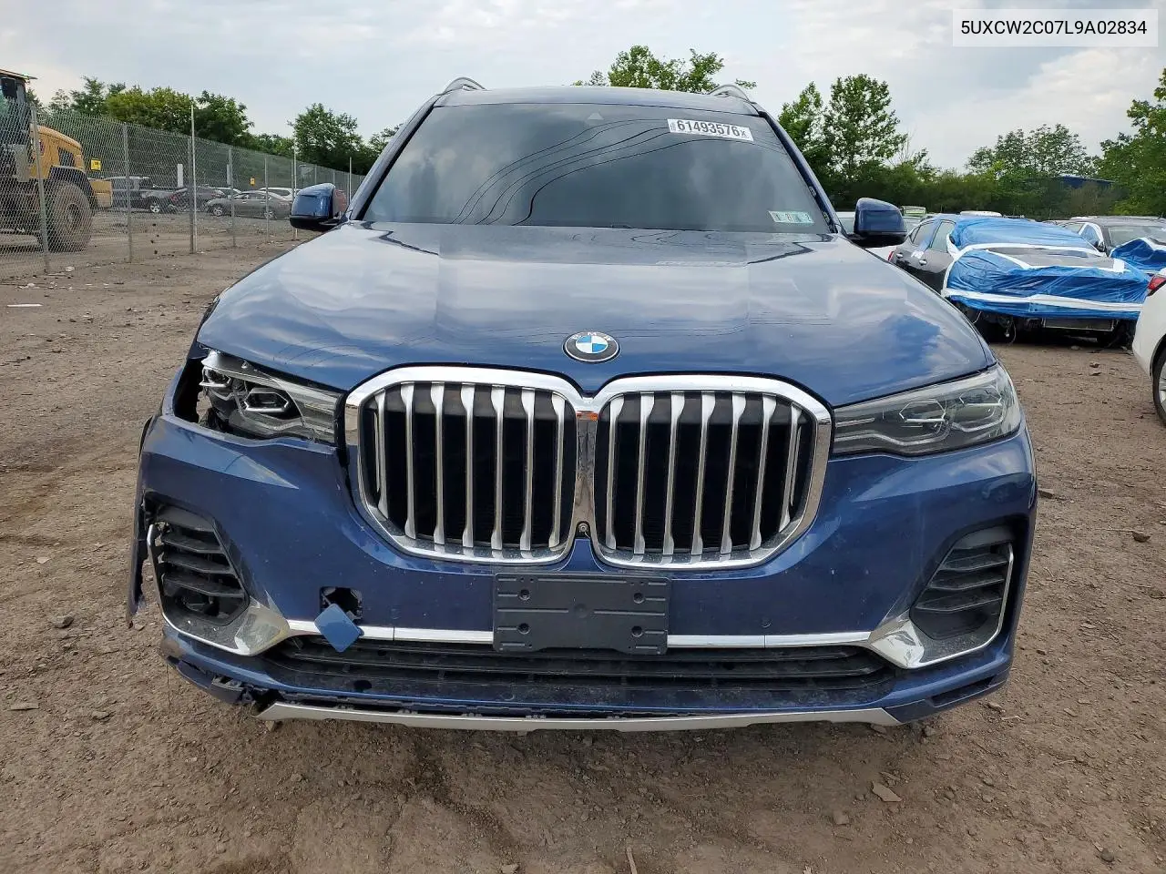 2020 BMW X7 xDrive40I VIN: 5UXCW2C07L9A02834 Lot: 61493576