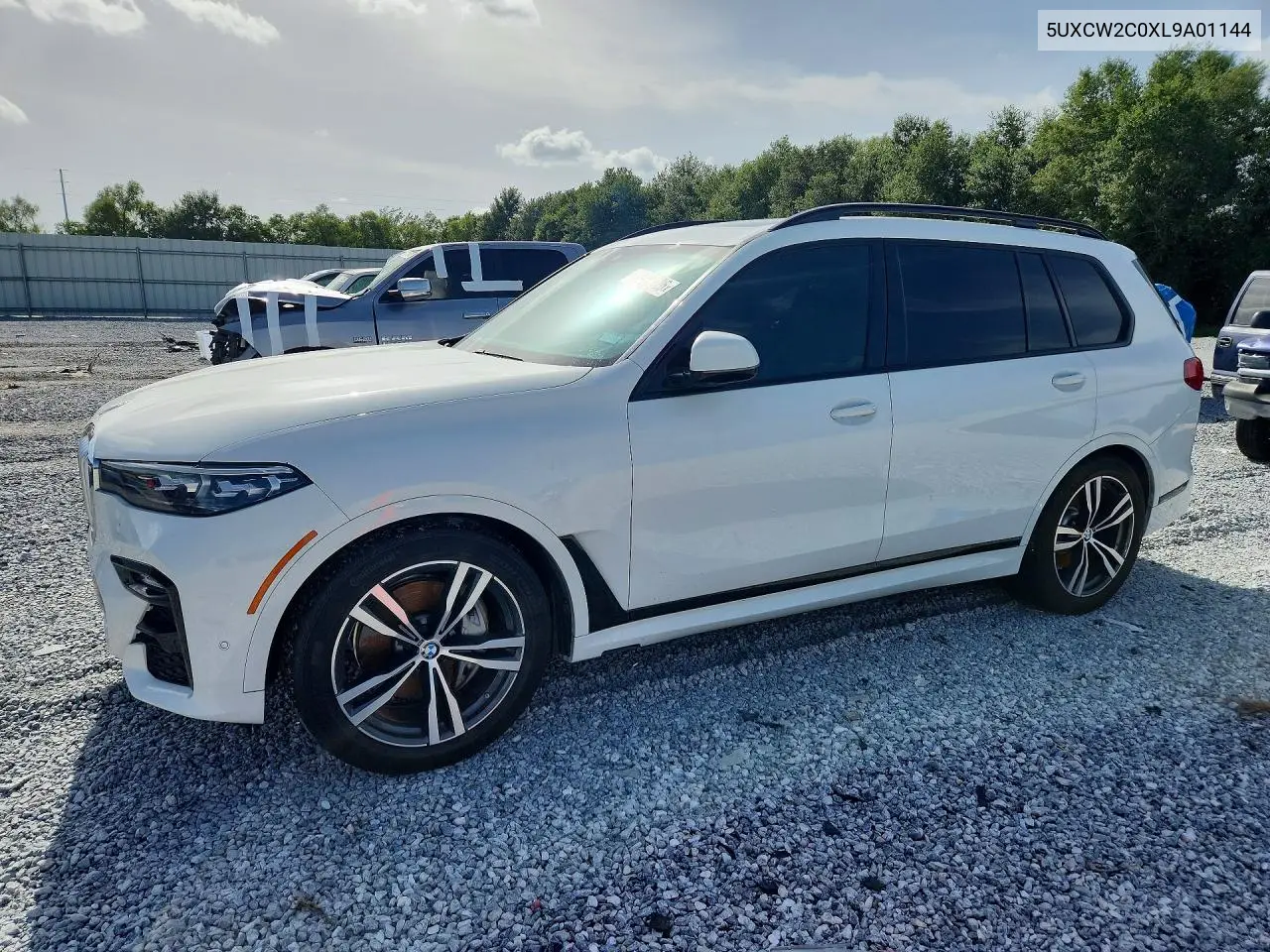 2020 BMW X7 xDrive40I VIN: 5UXCW2C0XL9A01144 Lot: 61617326
