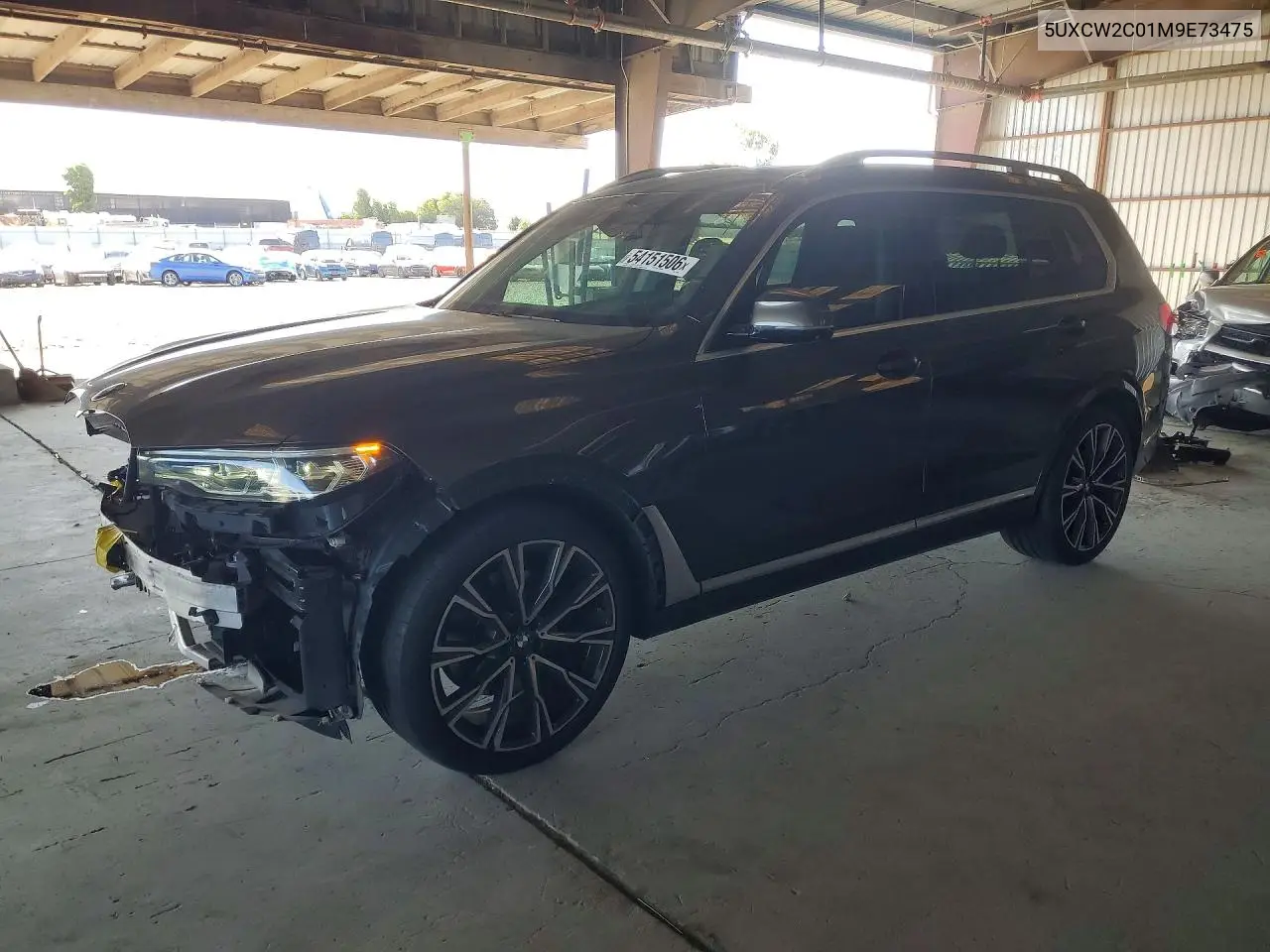 2021 BMW X7 xDrive40I VIN: 5UXCW2C01M9E73475 Lot: 54151506