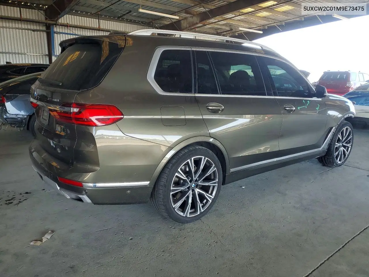 2021 BMW X7 xDrive40I VIN: 5UXCW2C01M9E73475 Lot: 54151506