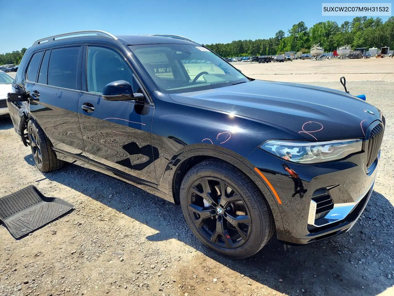 2021 BMW X7 xDrive40I VIN: 5UXCW2C07M9H31532 Lot: 55528886