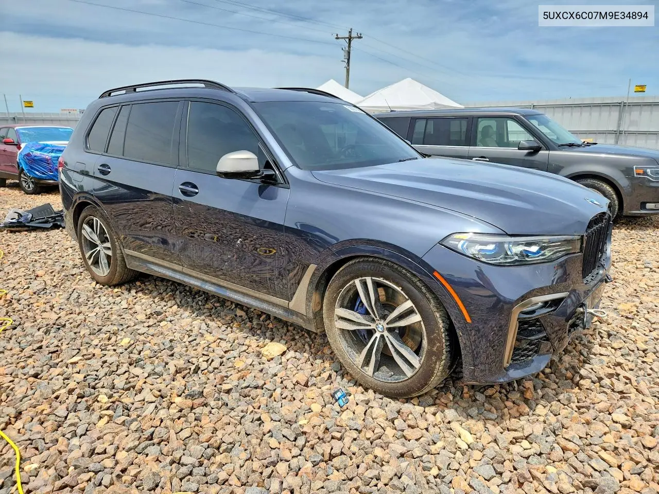 2021 BMW X7 M50I VIN: 5UXCX6C07M9E34894 Lot: 58027026