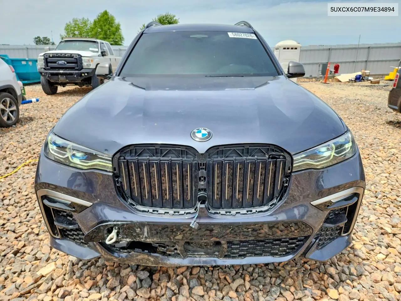 2021 BMW X7 M50I VIN: 5UXCX6C07M9E34894 Lot: 58027026