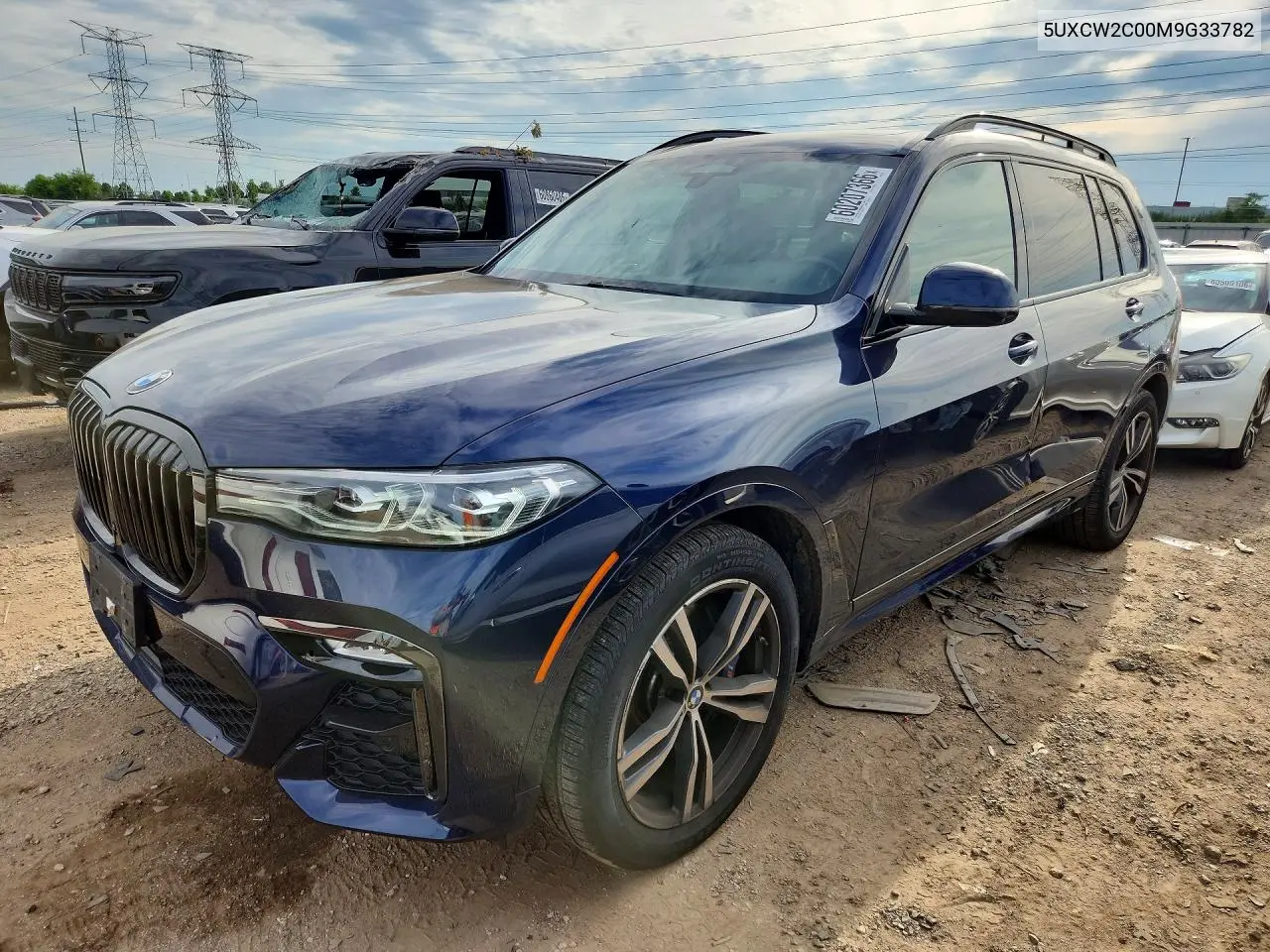 2021 BMW X7 xDrive40I VIN: 5UXCW2C00M9G33782 Lot: 60207366