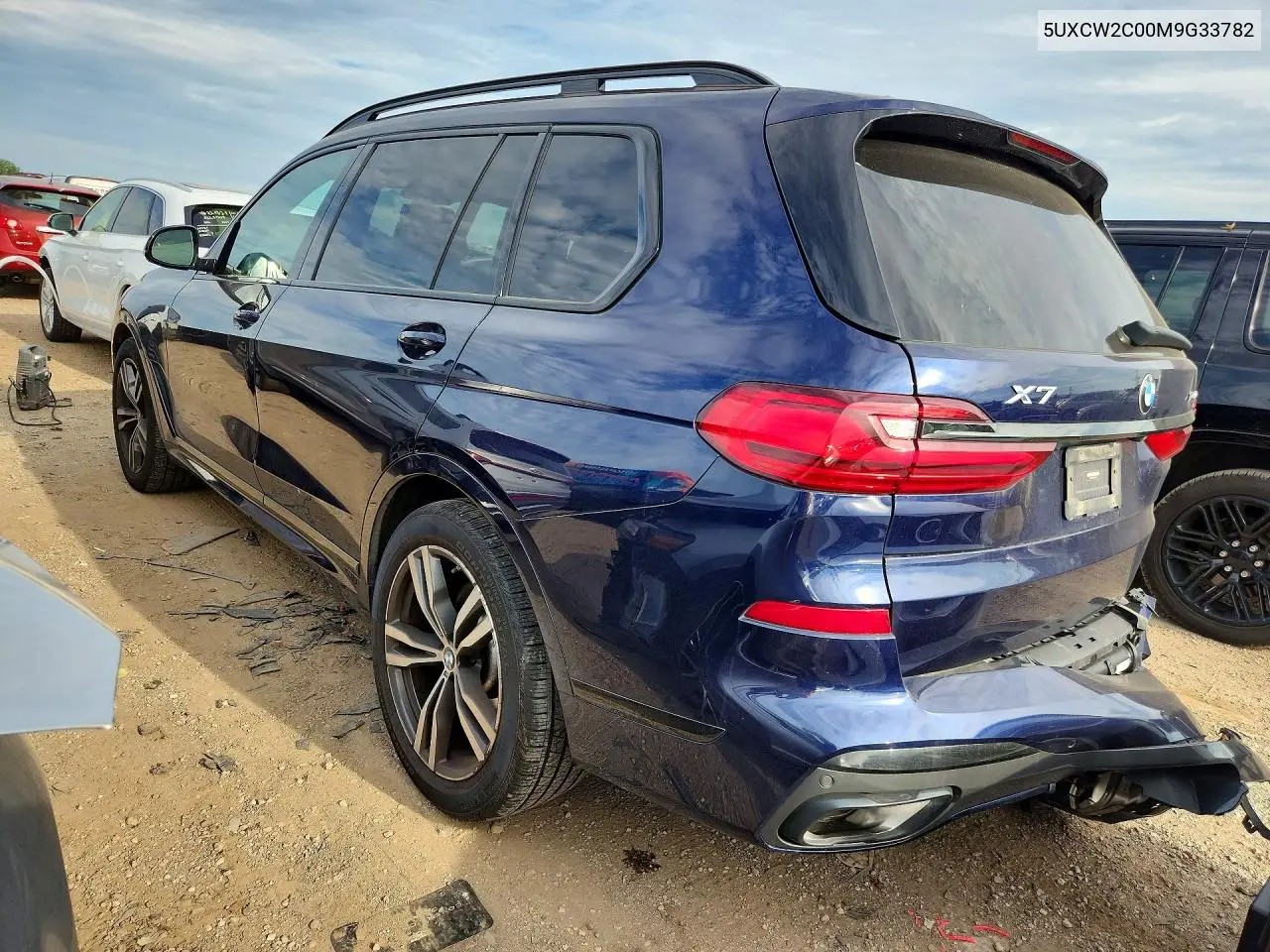 2021 BMW X7 xDrive40I VIN: 5UXCW2C00M9G33782 Lot: 60207366