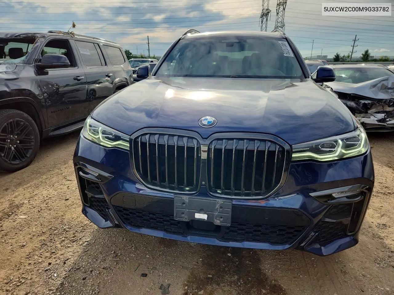 2021 BMW X7 xDrive40I VIN: 5UXCW2C00M9G33782 Lot: 60207366
