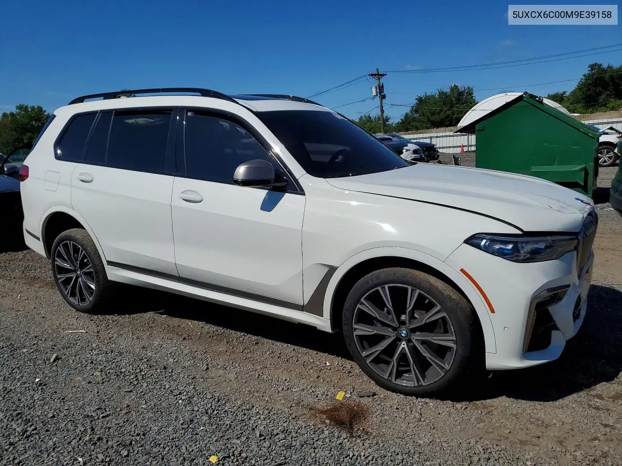 2021 BMW X7 M50I VIN: 5UXCX6C00M9E39158 Lot: 60233156