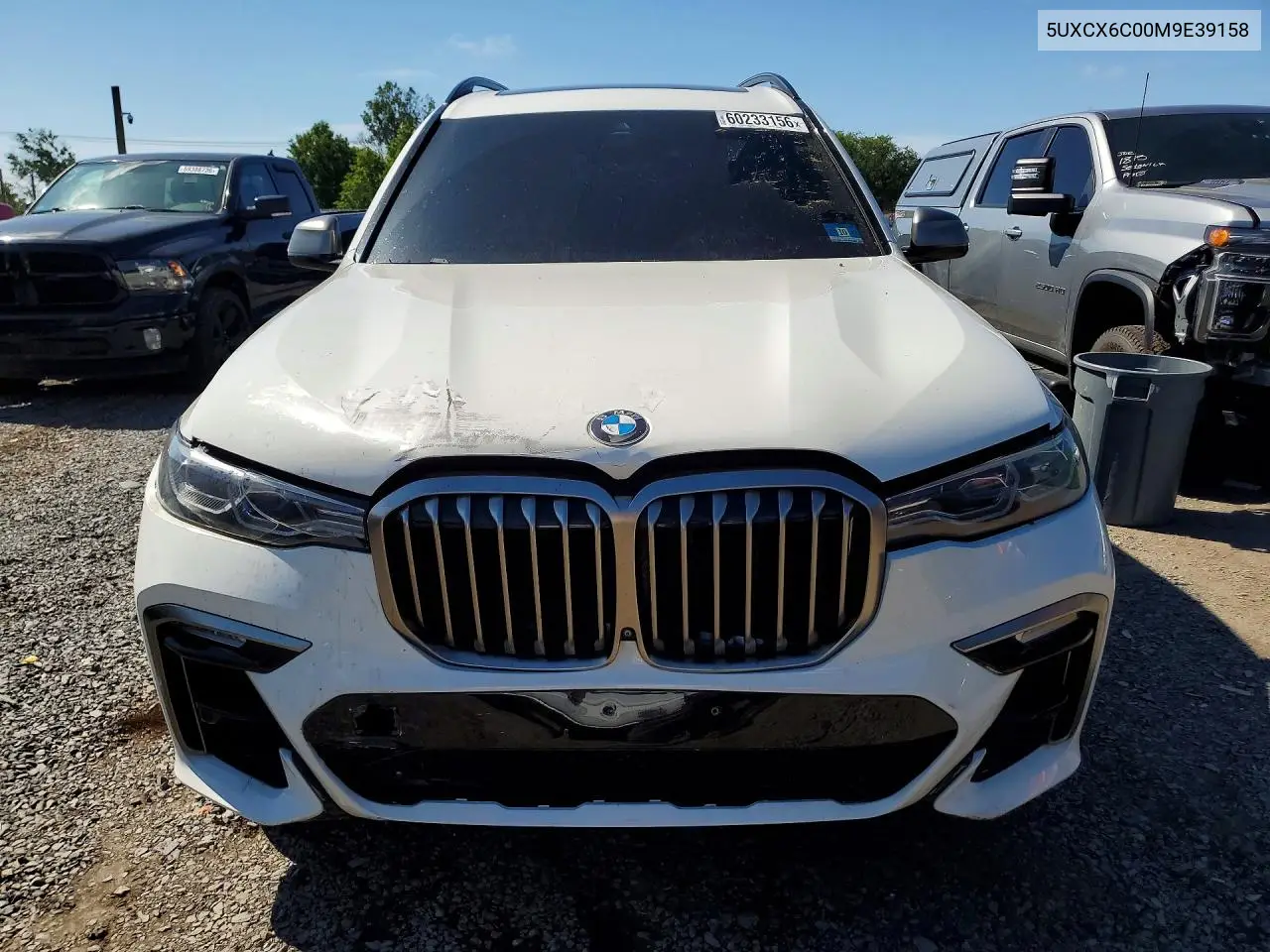 2021 BMW X7 M50I VIN: 5UXCX6C00M9E39158 Lot: 60233156