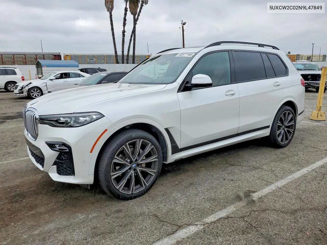 2022 BMW X7 xDrive40I VIN: 5UXCW2C02N9L47849 Lot: 52877146
