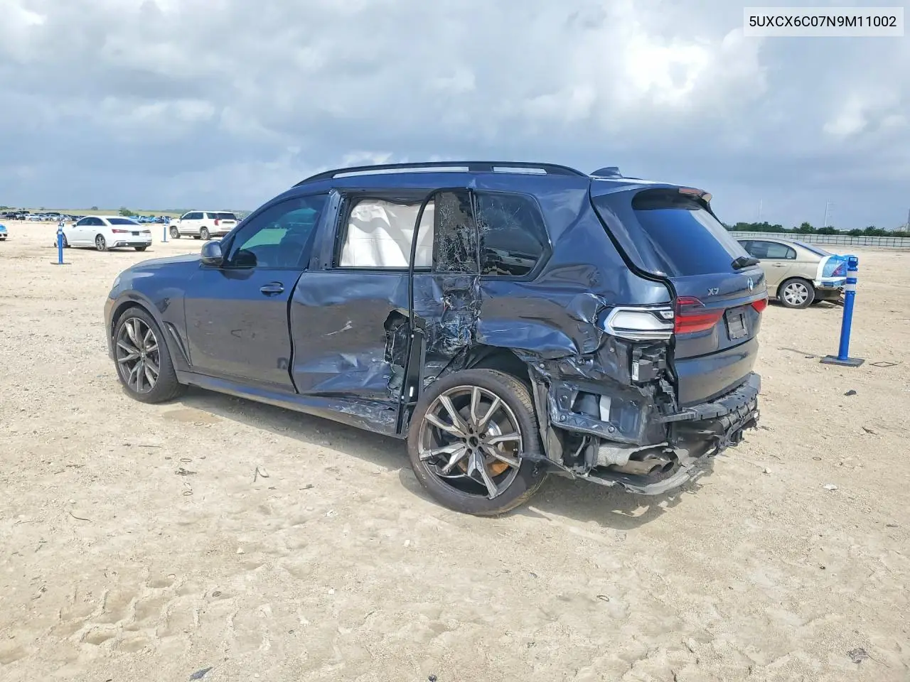 2022 BMW X7 M50I VIN: 5UXCX6C07N9M11002 Lot: 56249896