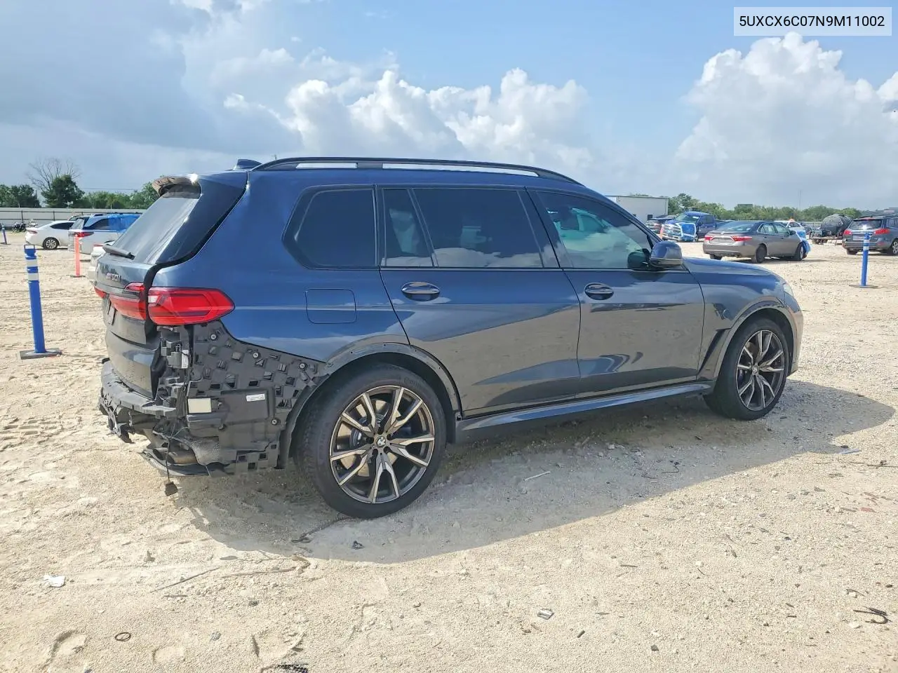 2022 BMW X7 M50I VIN: 5UXCX6C07N9M11002 Lot: 56249896