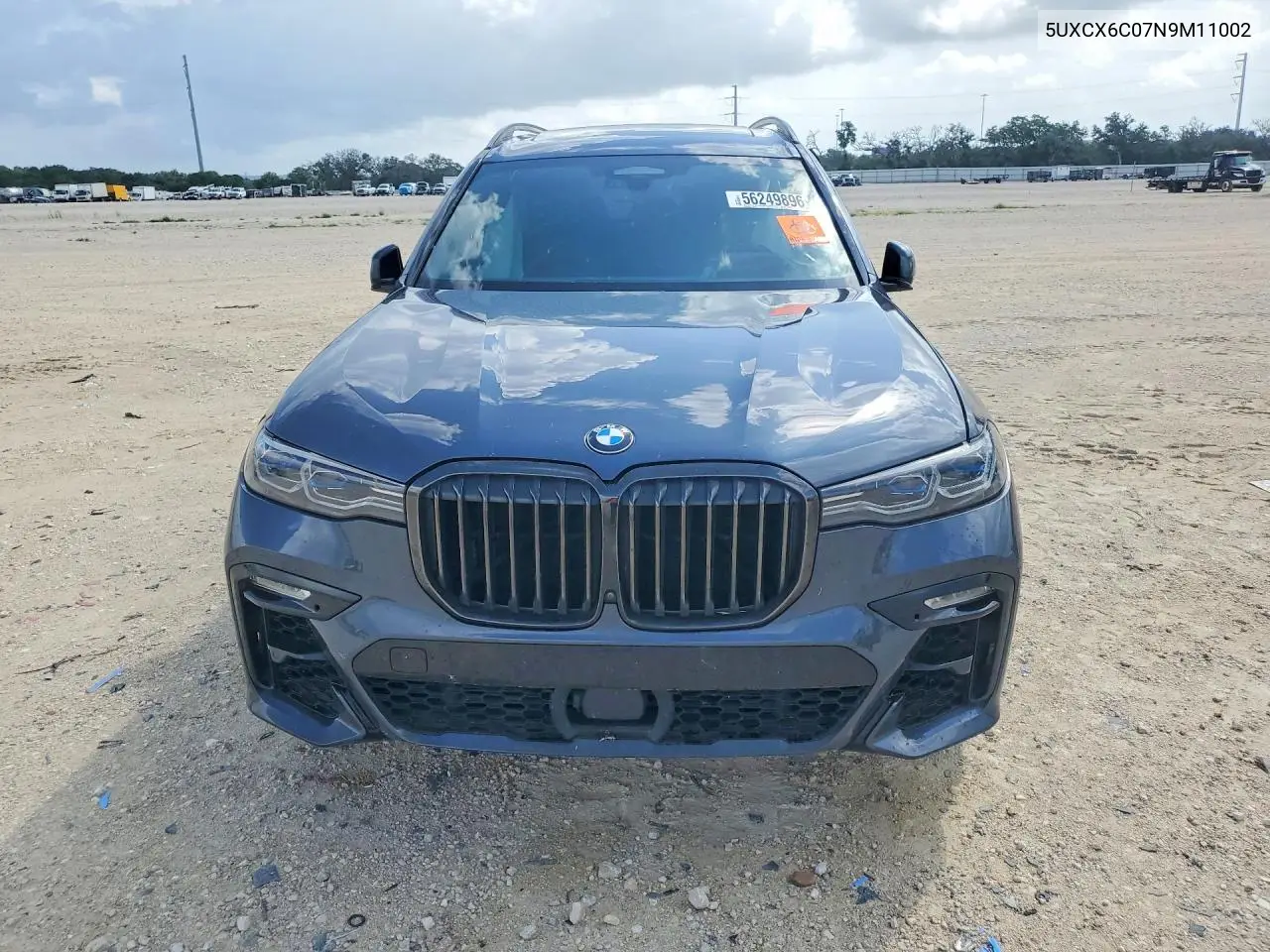 2022 BMW X7 M50I VIN: 5UXCX6C07N9M11002 Lot: 56249896