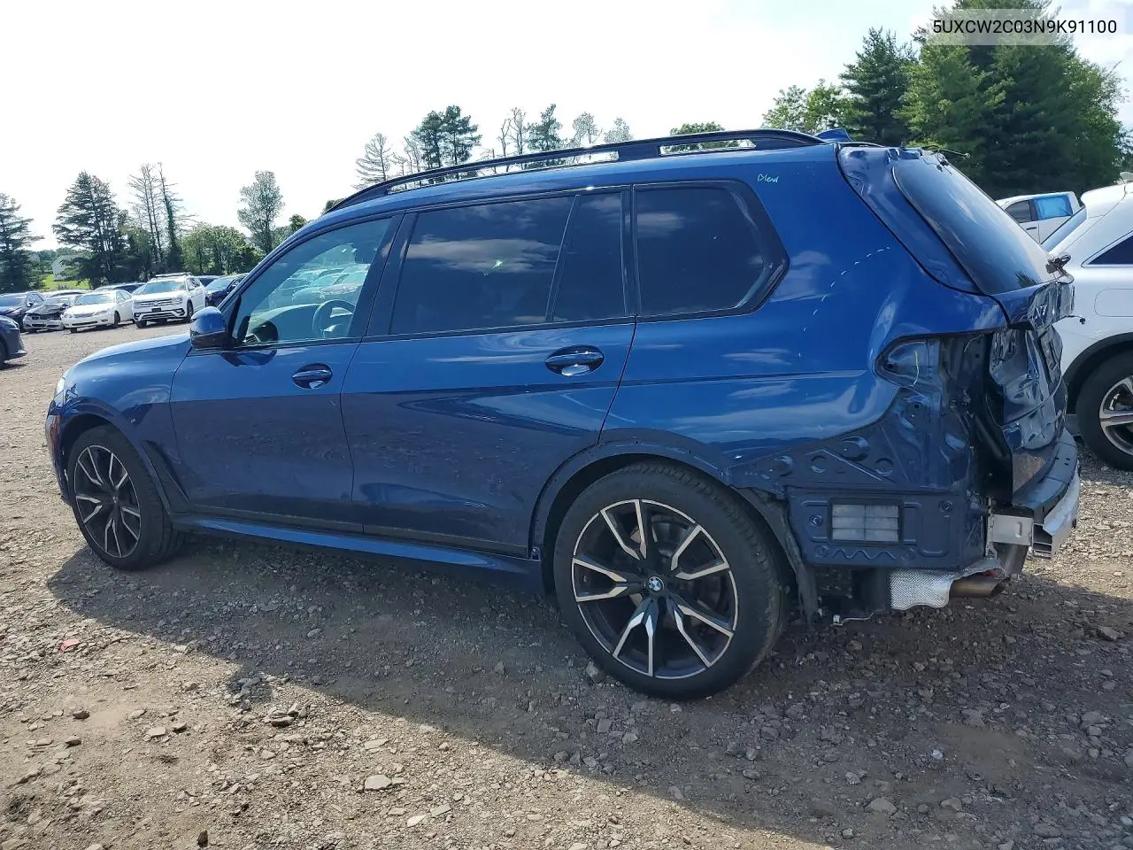 2022 BMW X7 xDrive40I VIN: 5UXCW2C03N9K91100 Lot: 56651836