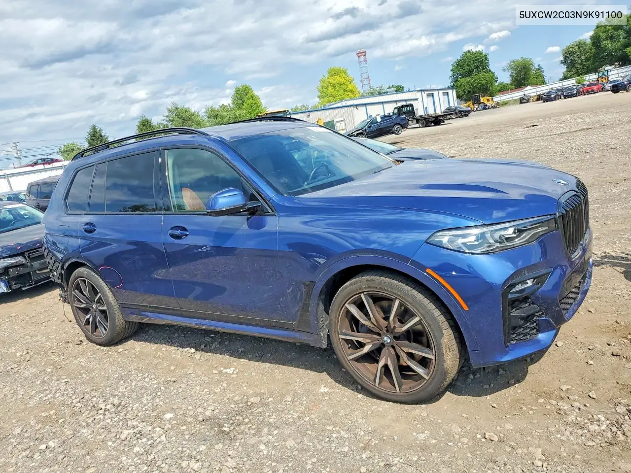 2022 BMW X7 xDrive40I VIN: 5UXCW2C03N9K91100 Lot: 56651836