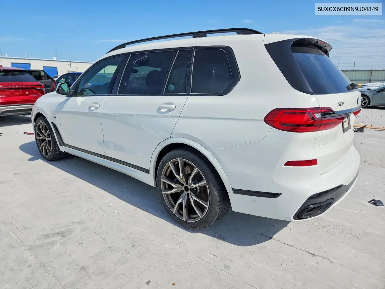 2022 BMW X7 M50I VIN: 5UXCX6C09N9J04849 Lot: 58158376