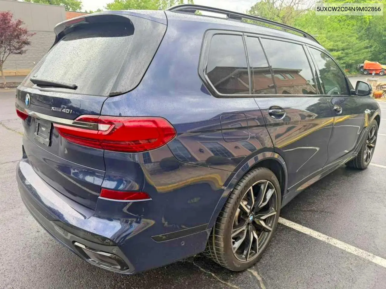 2022 BMW X7 xDrive40I VIN: 5UXCW2C04N9M02866 Lot: 58268966