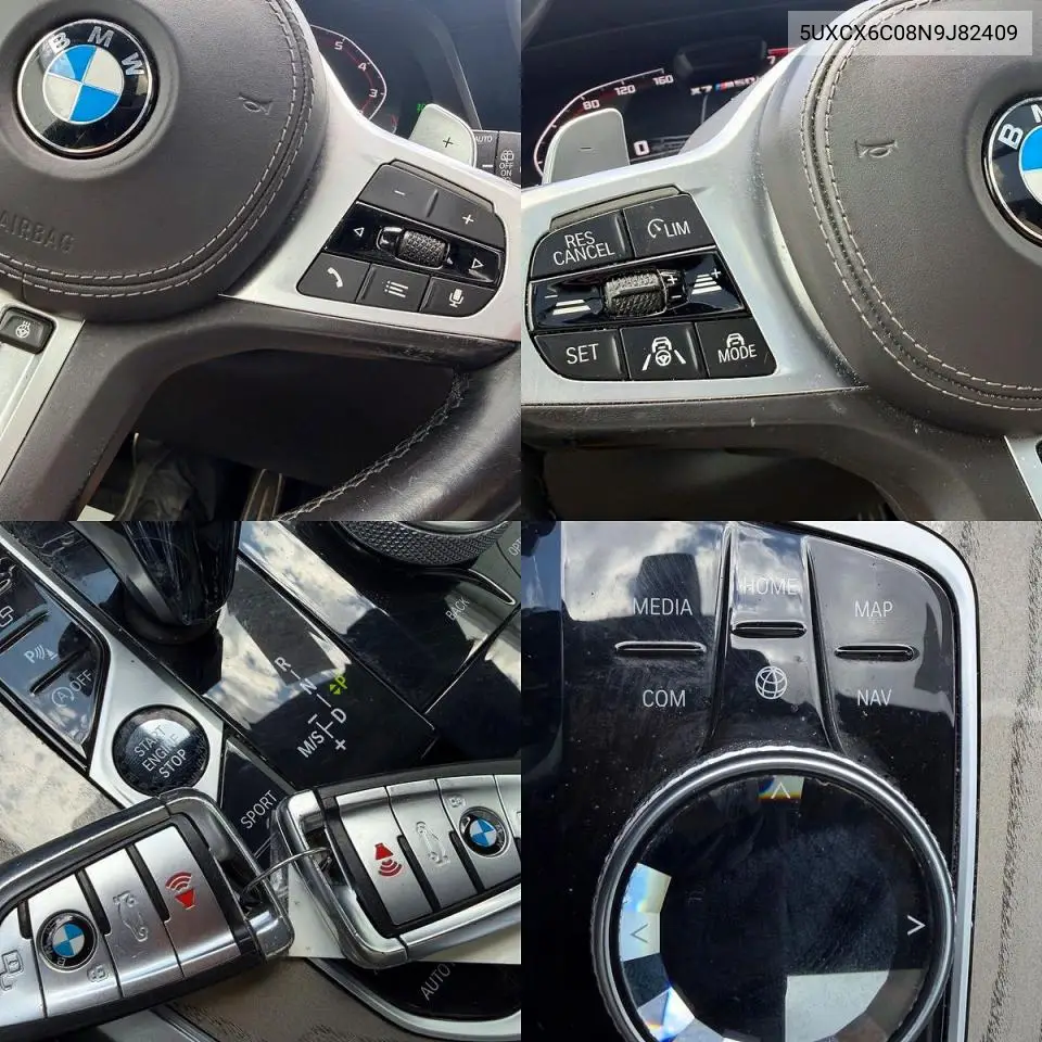 2022 BMW X7 M50I VIN: 5UXCX6C08N9J82409 Lot: 58335386