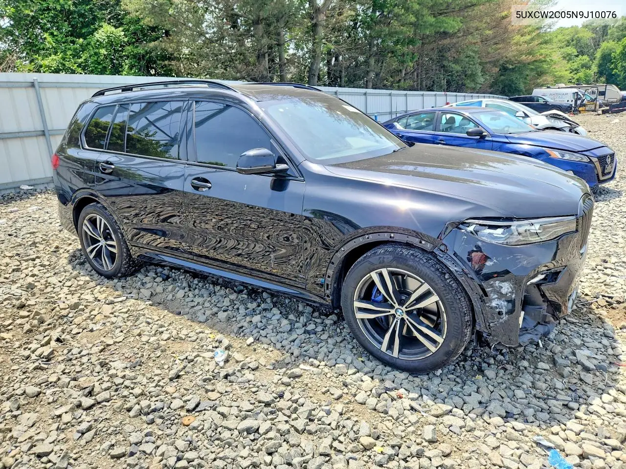 2022 BMW X7 xDrive40I VIN: 5UXCW2C05N9J10076 Lot: 58924456