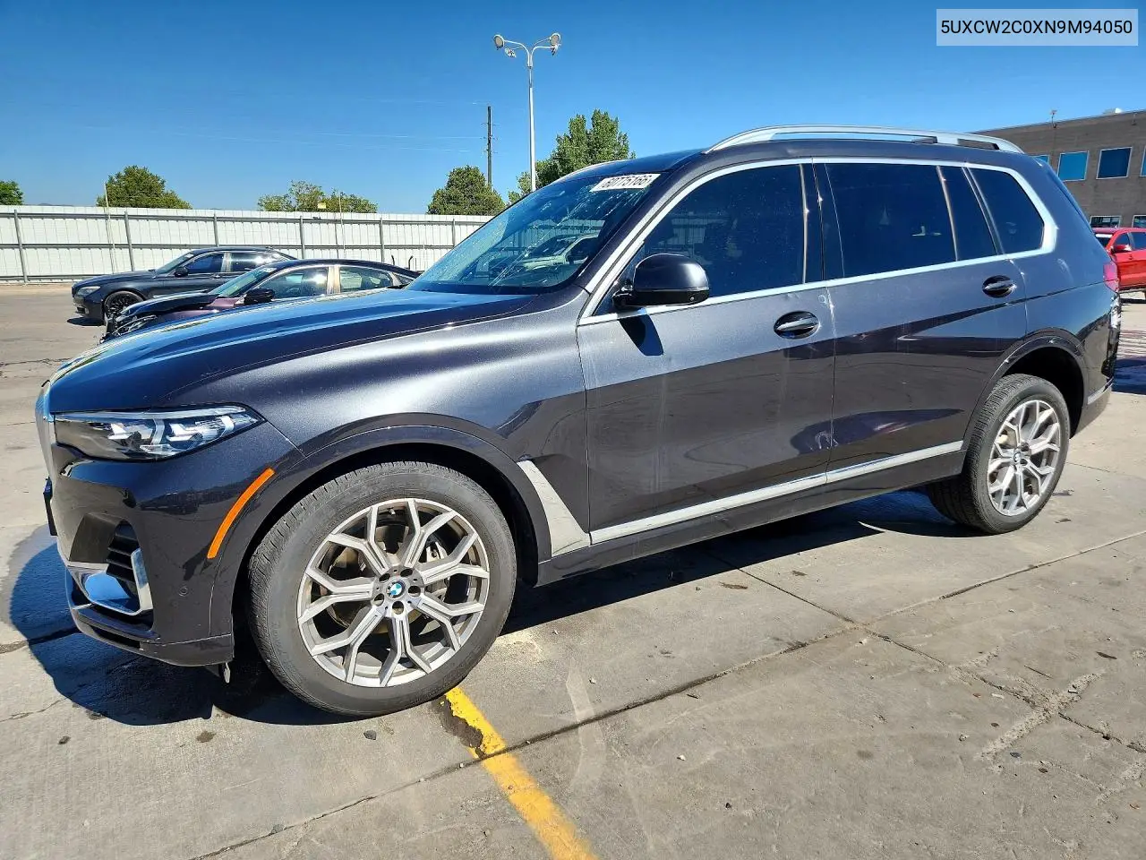 2022 BMW X7 xDrive40I VIN: 5UXCW2C0XN9M94050 Lot: 60775166