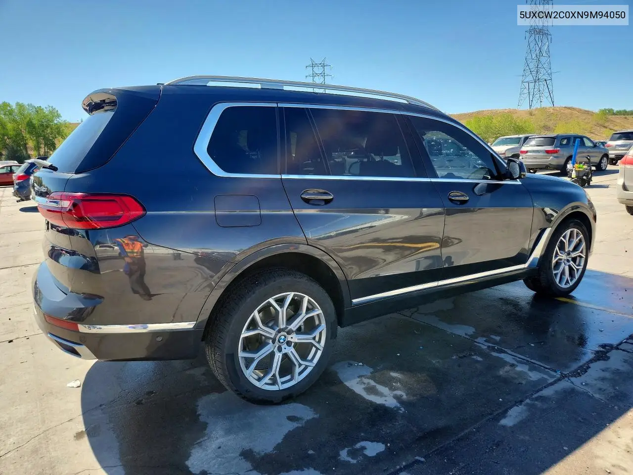 2022 BMW X7 xDrive40I VIN: 5UXCW2C0XN9M94050 Lot: 60775166
