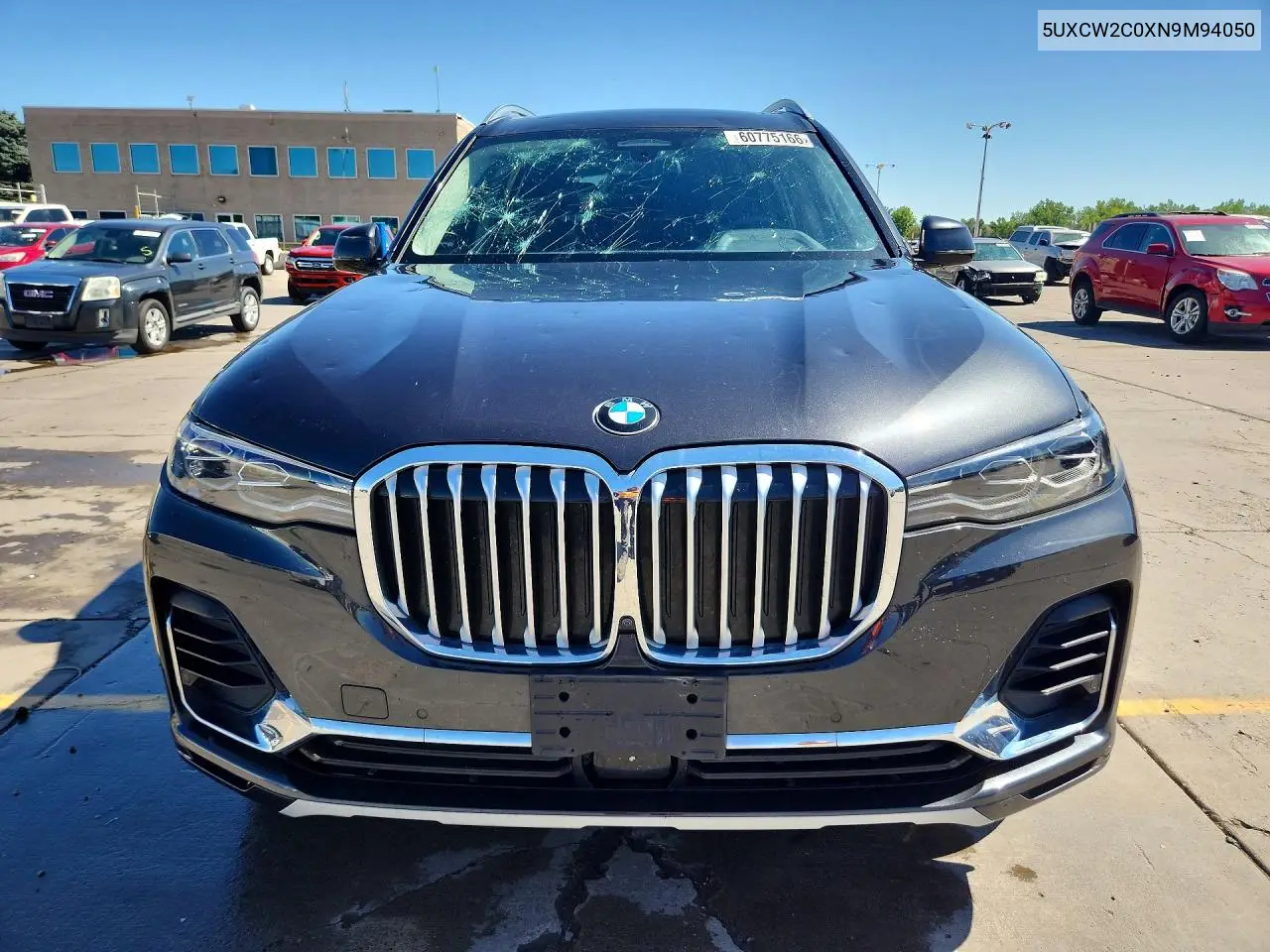 2022 BMW X7 xDrive40I VIN: 5UXCW2C0XN9M94050 Lot: 60775166
