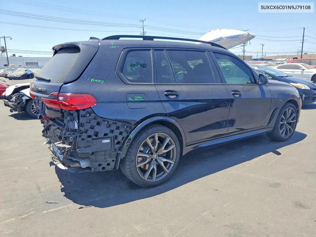 2022 BMW X7 M50I VIN: 5UXCX6C01N9J79108 Lot: 60813866