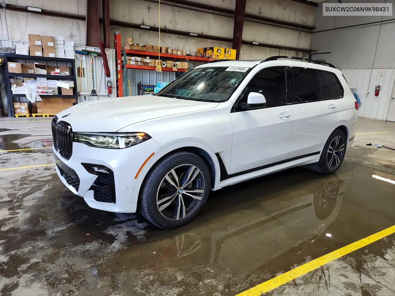 2022 BMW X7 xDrive40I VIN: 5UXCW2C06N9K98431 Lot: 61529986