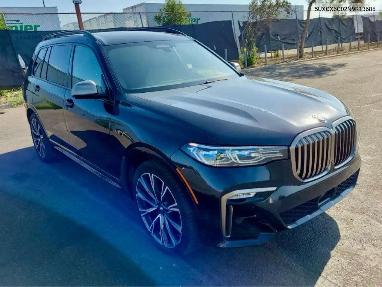 2022 BMW X7 M50I VIN: 5UXCX6C02N9K13685 Lot: 61655656