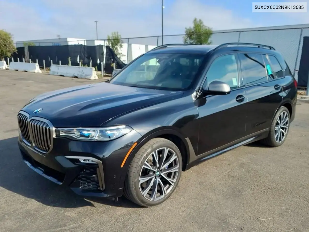 2022 BMW X7 M50I VIN: 5UXCX6C02N9K13685 Lot: 61655656