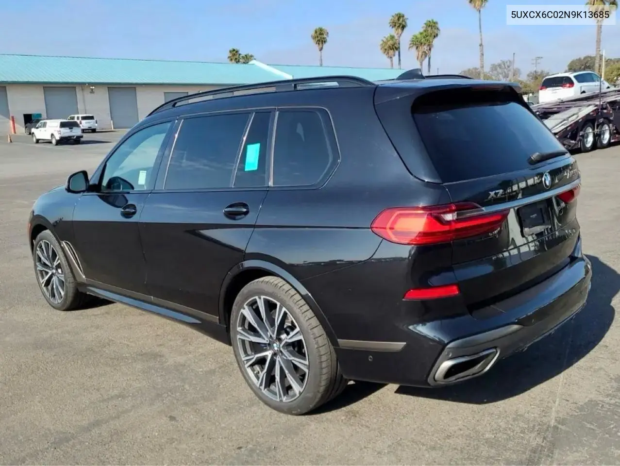 2022 BMW X7 M50I VIN: 5UXCX6C02N9K13685 Lot: 61655656