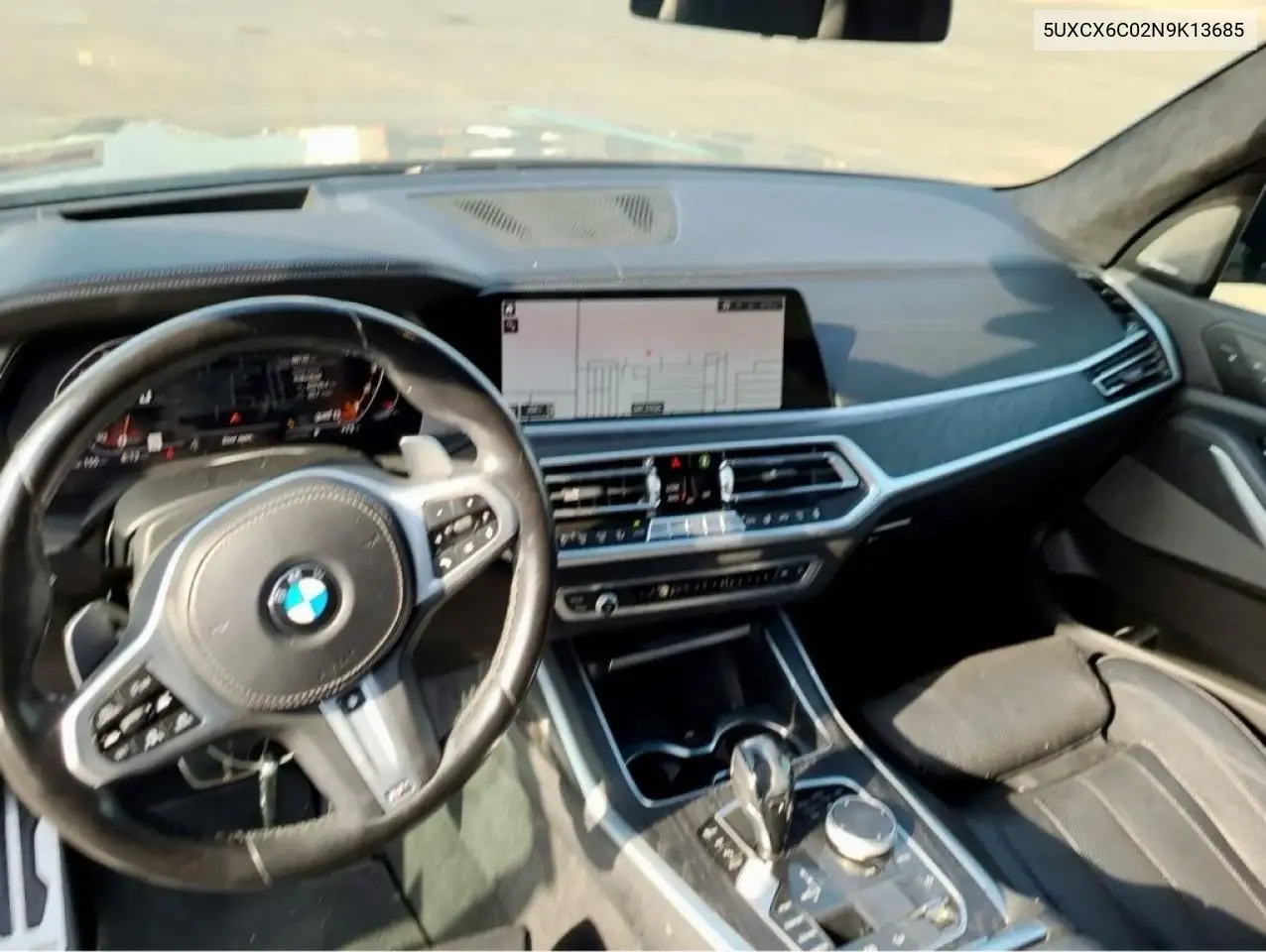2022 BMW X7 M50I VIN: 5UXCX6C02N9K13685 Lot: 61655656
